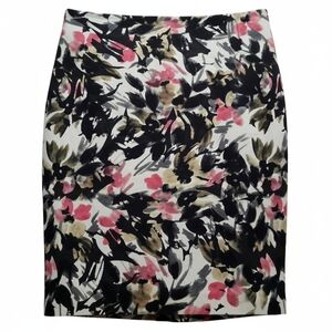 RW & Co. | Floral Pencil Skirt | Pink & Gray | Size 12 |